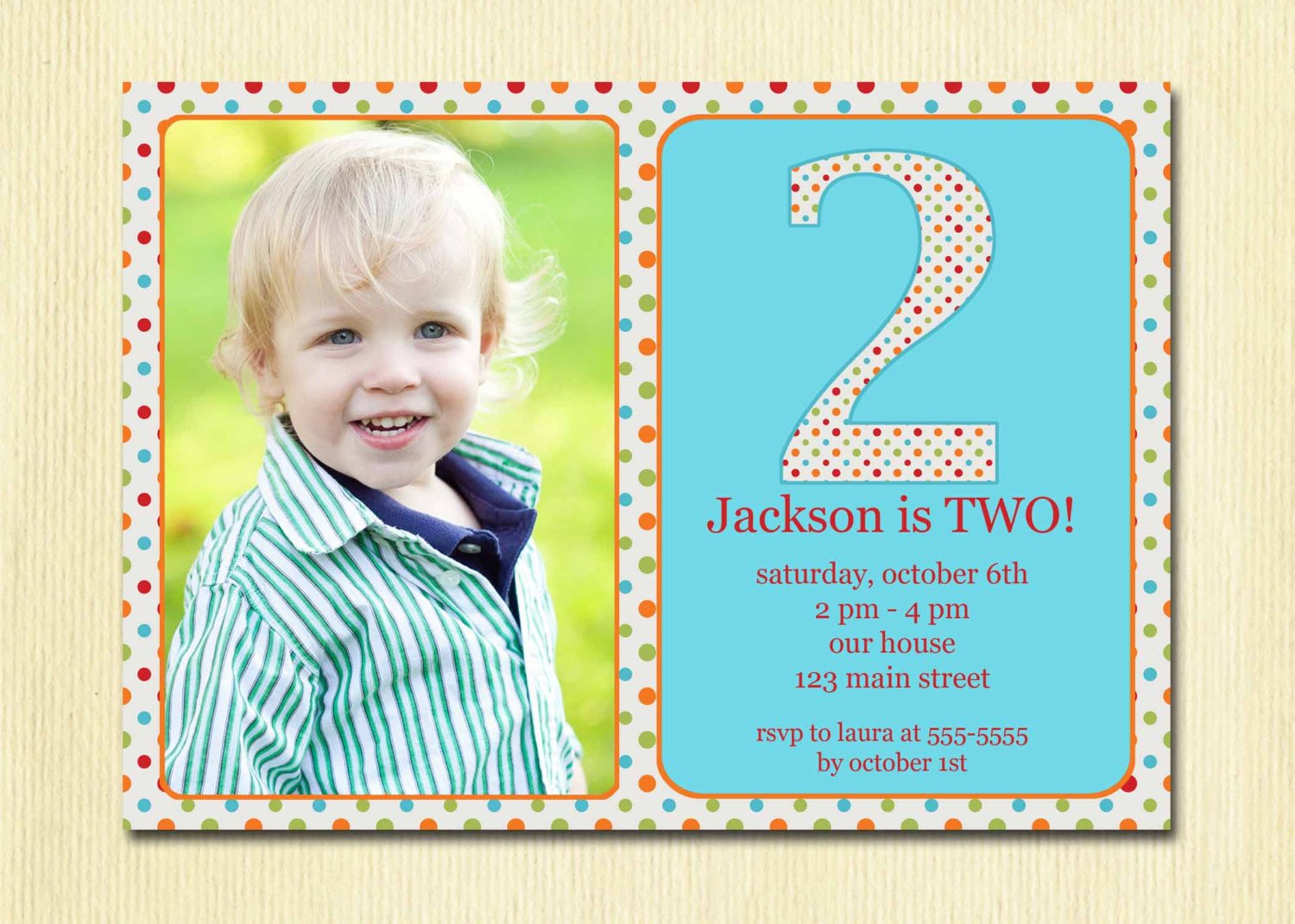 2 Year Old Birthday Invitation Wording Ideas