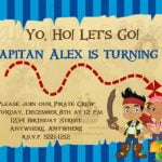 Jake and the Neverland Pirates birthday invitations