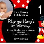 1st Mickey Mouse Birthday Invitations