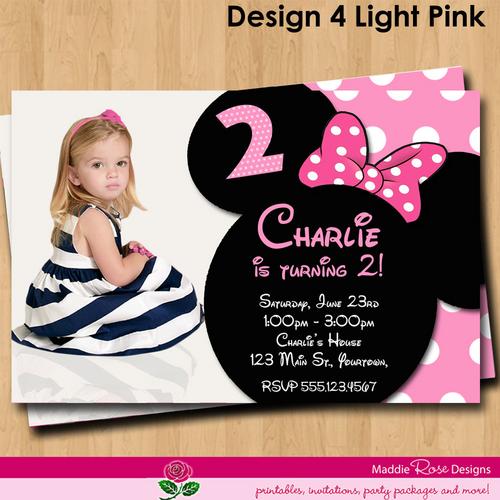minnie mouse invitations printable birthday party you