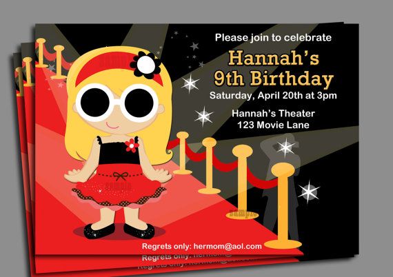 runaway fashion show birthday party invitations