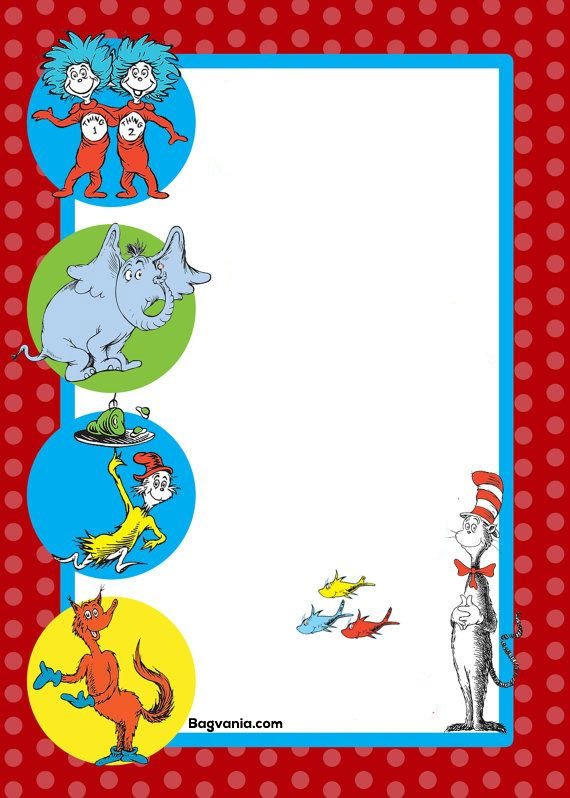 FREE Printable dr.Seuss Invitation Template