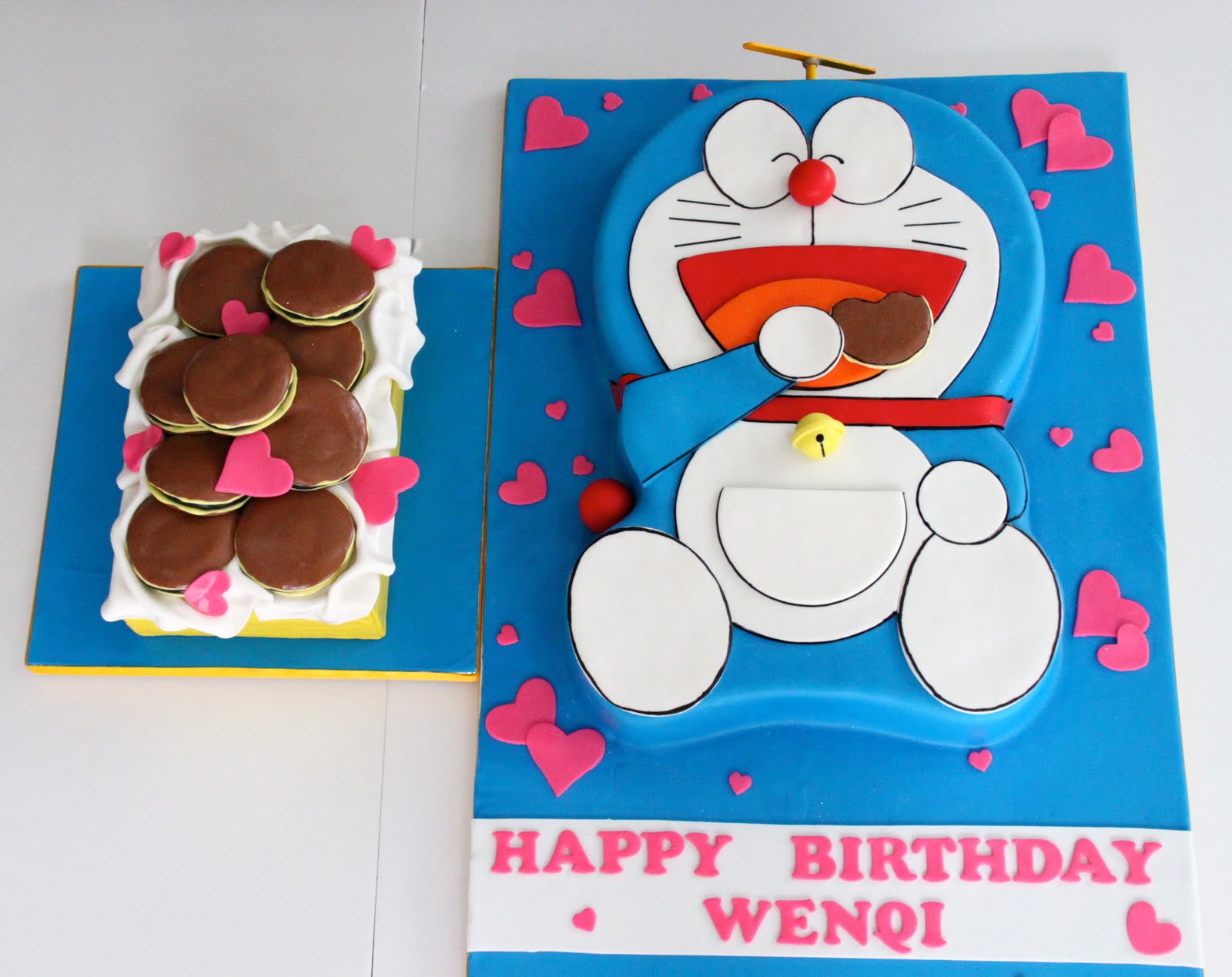 doraemon cake birthday party invitations