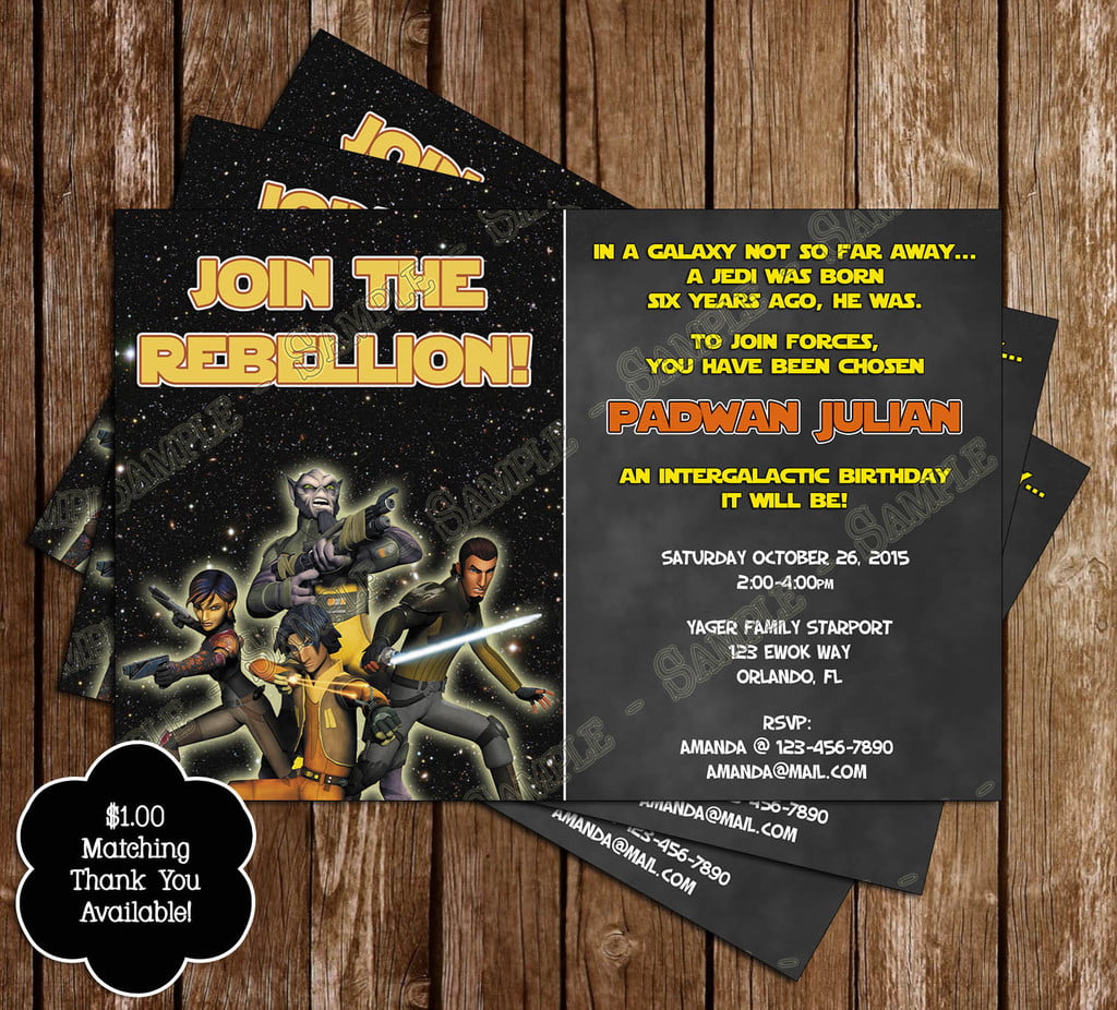 Star Wars Invitation Concept