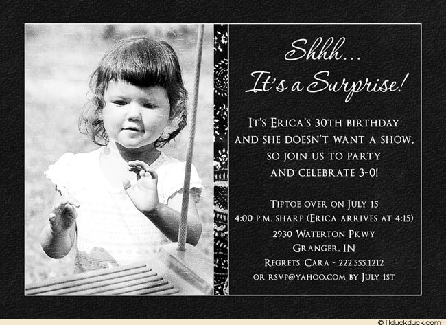 photos surprise 50th birthday invitations wording