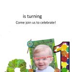 Very Hungry Caterpillar 1st Invitation Template