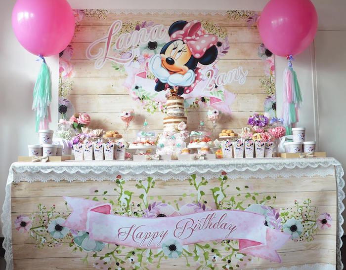 Boho Chic Minnie Mouse Party
