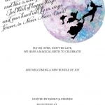 Free Peterpan in Neverland Baby Shower Invitation