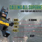 FREE LEGO Batman The Movie Birthday Invitations: 18+ Canva Templates Ready to Customize (2026)