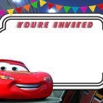 FREE Printable Cars 3 Lightning McQueen Invitation Template