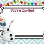 FREE Printable Olaf’s Frozen Adventure Invitation Template