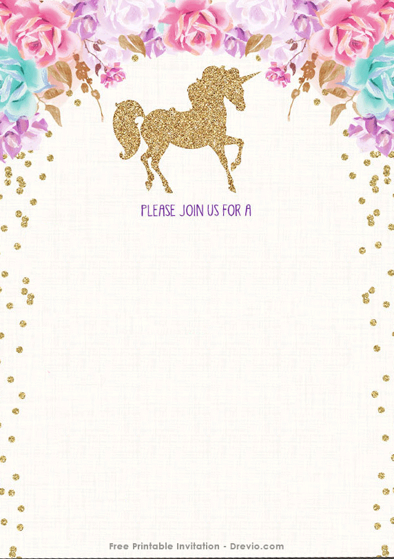 FREE-Printable-Golden-Unicorn-Invitation-Template