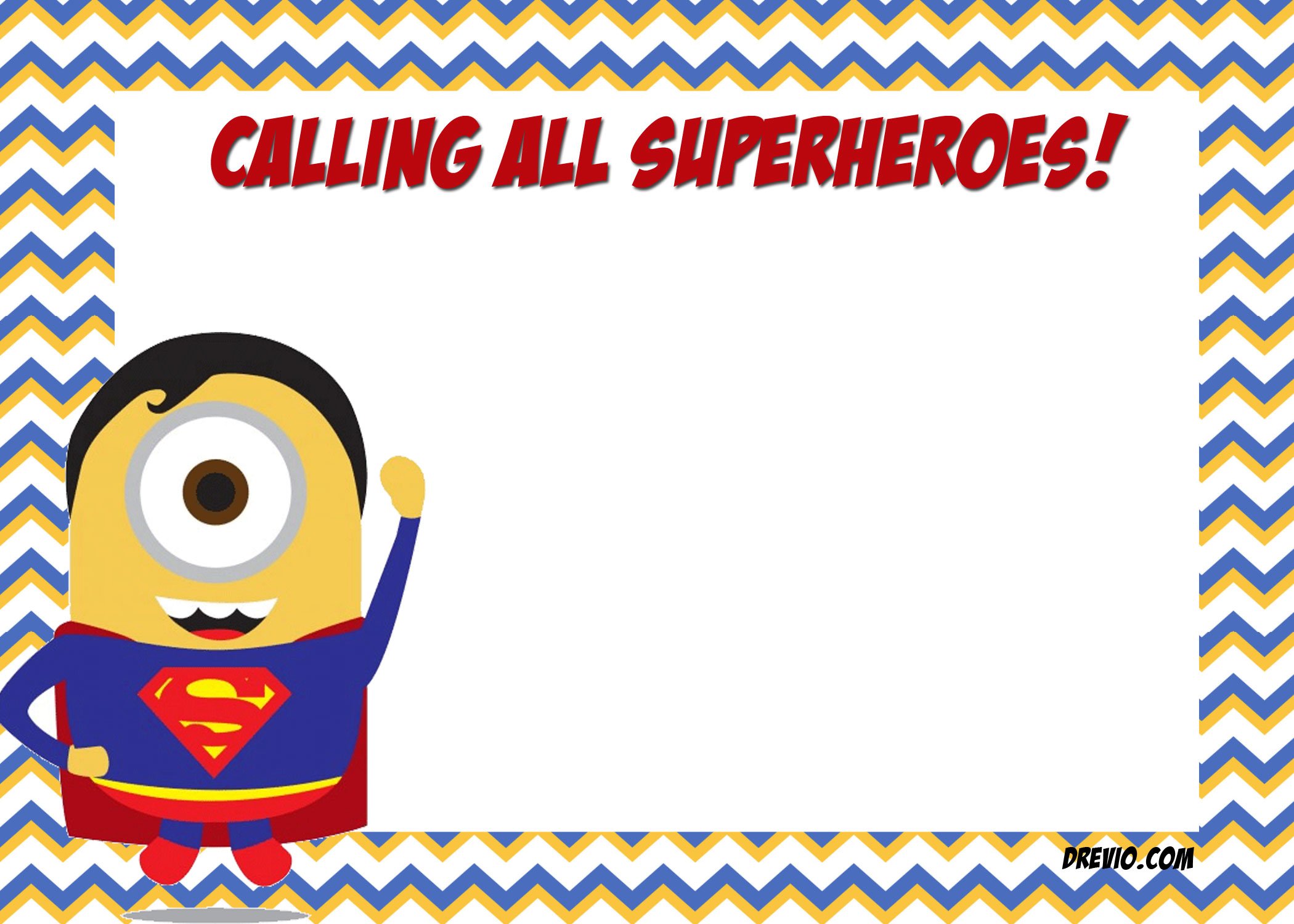 FREE-Printable-Minion-Superman-Invitation-Template