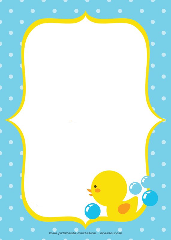 FREE Printable Duck Invitation