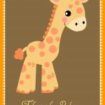 FREE Giraffe Birthday and Baby Shower Invitation Templates
