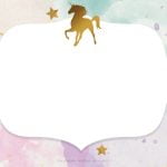 FREE Whimsical Pastel Unicorn Birthday Invitation Templates