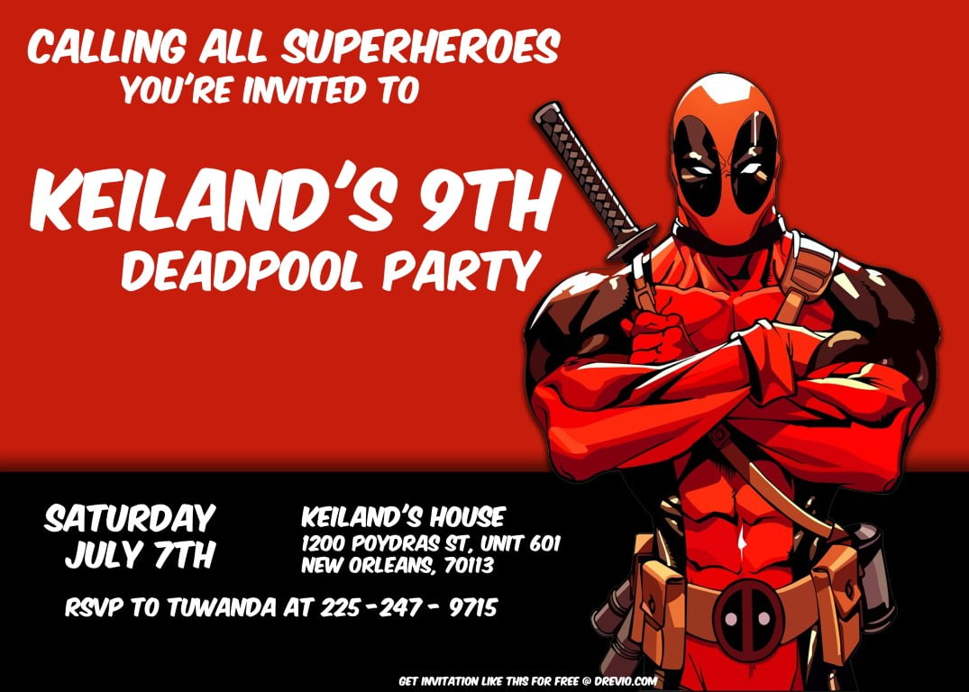 Keilands Birthday invitation Medium