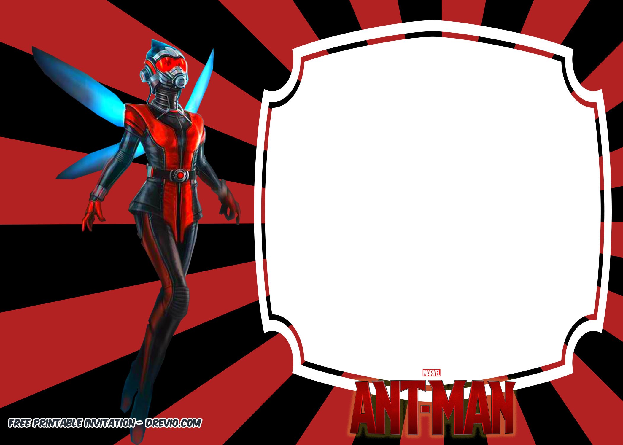 FREE Printable the Wasp Invitation Template