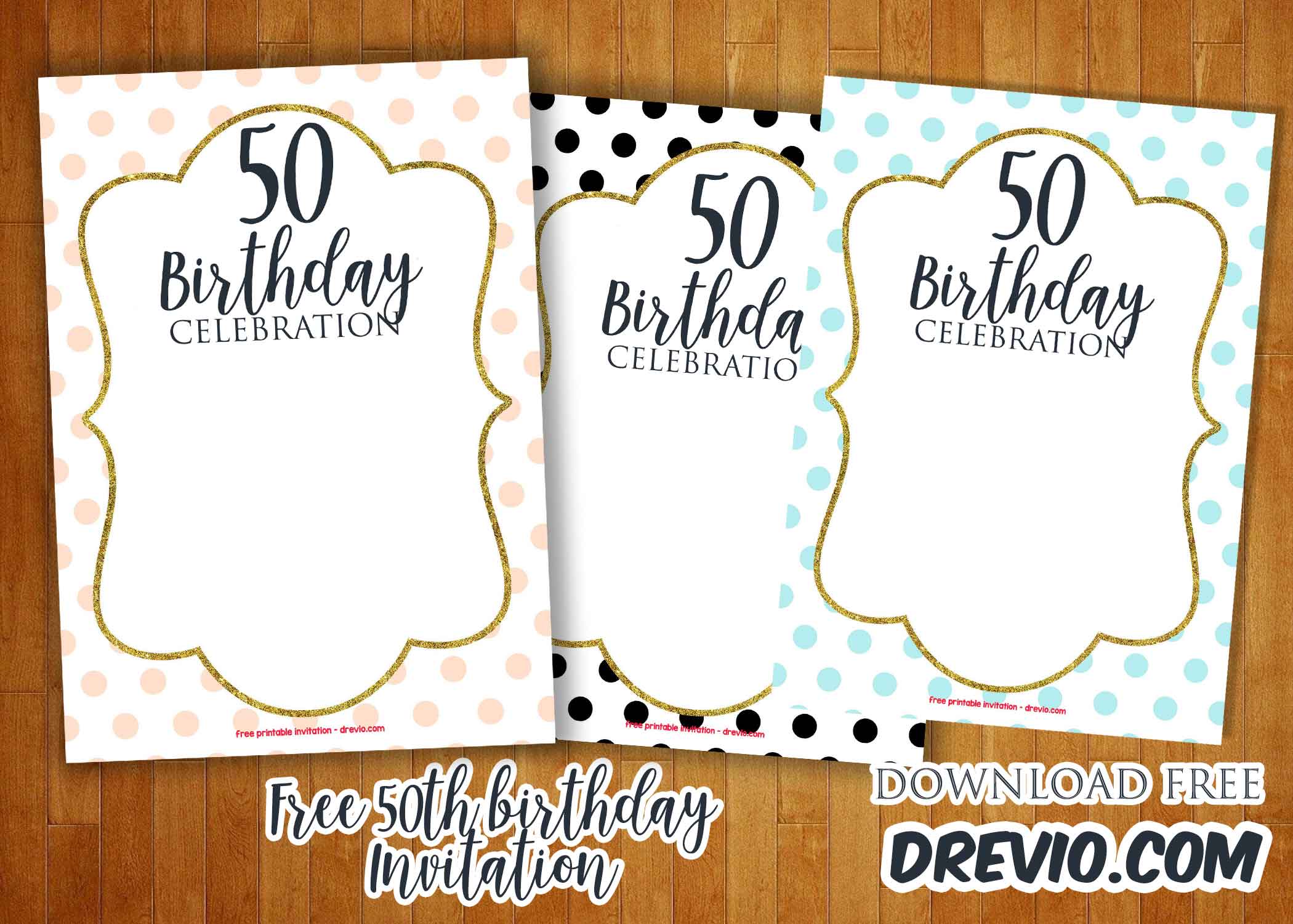 Preview 50th Invitation Template