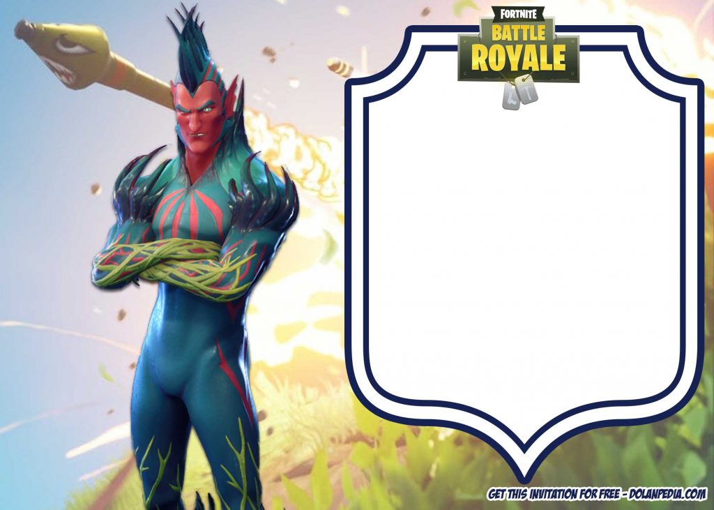 FREE Flytrap Fortnite Invitation Template
