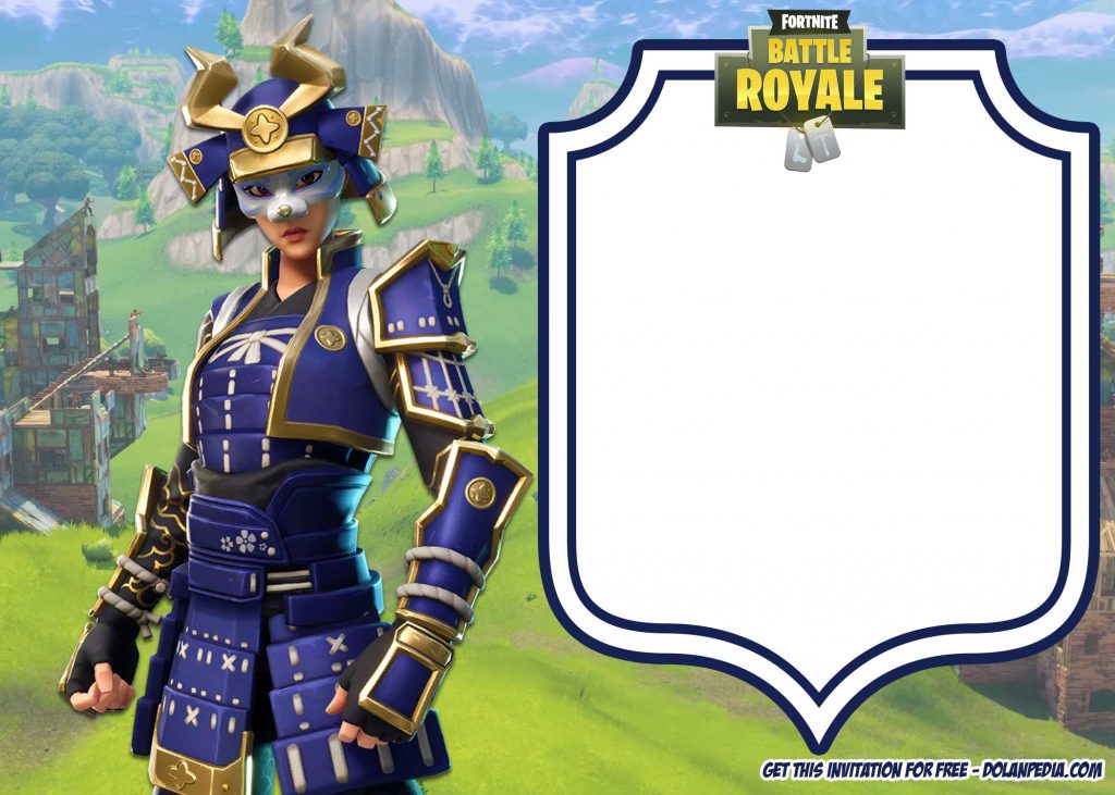 FREE Hime Fortnite Invitation Template