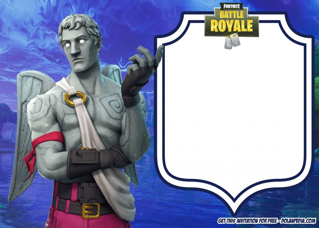 FREE Love ranger Fortnite Invitation Template