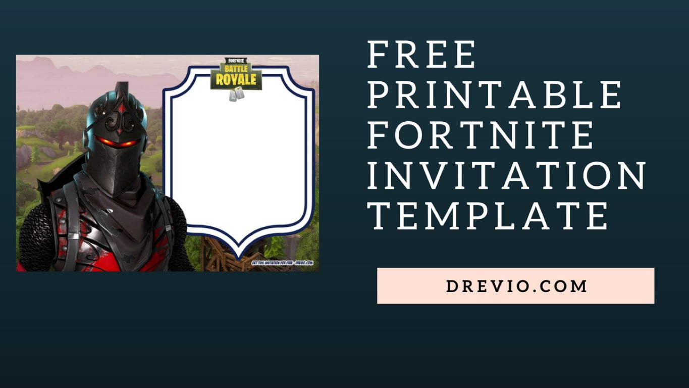FREE PRINTABLE FORTNITE INVITATION TEMPLATE Medium