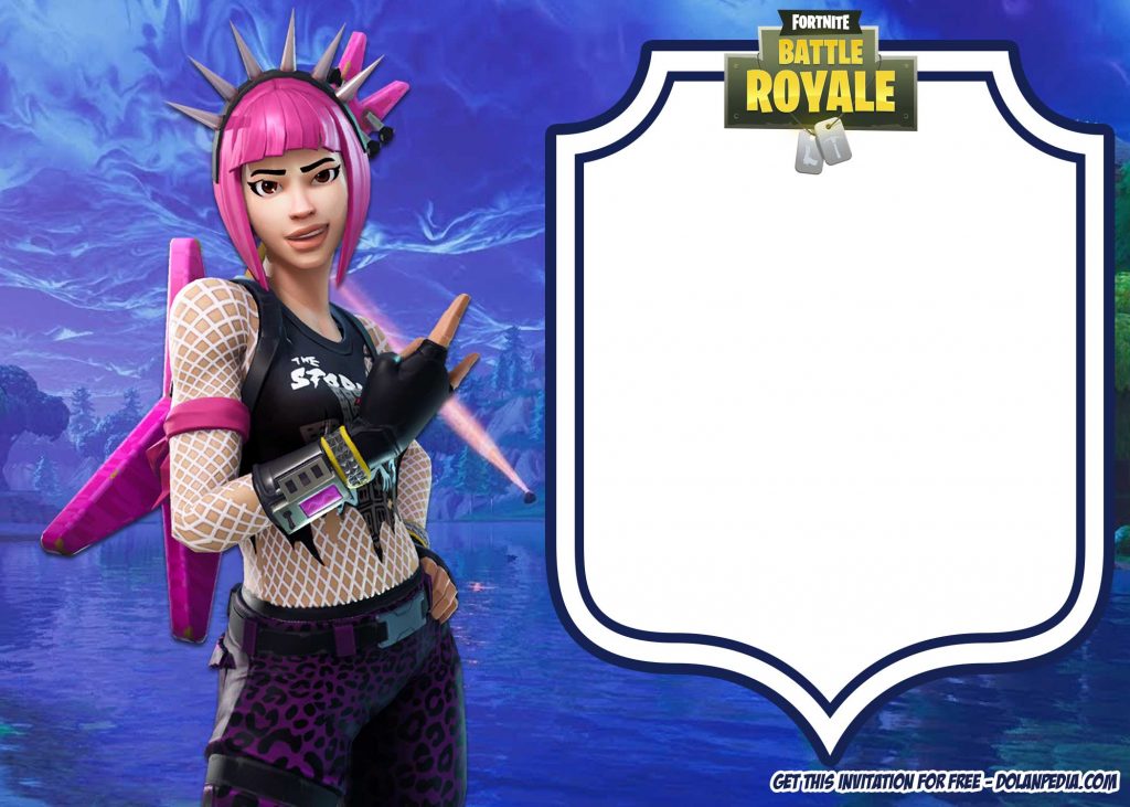 FREE Power Chord Fortnite Invitation Template