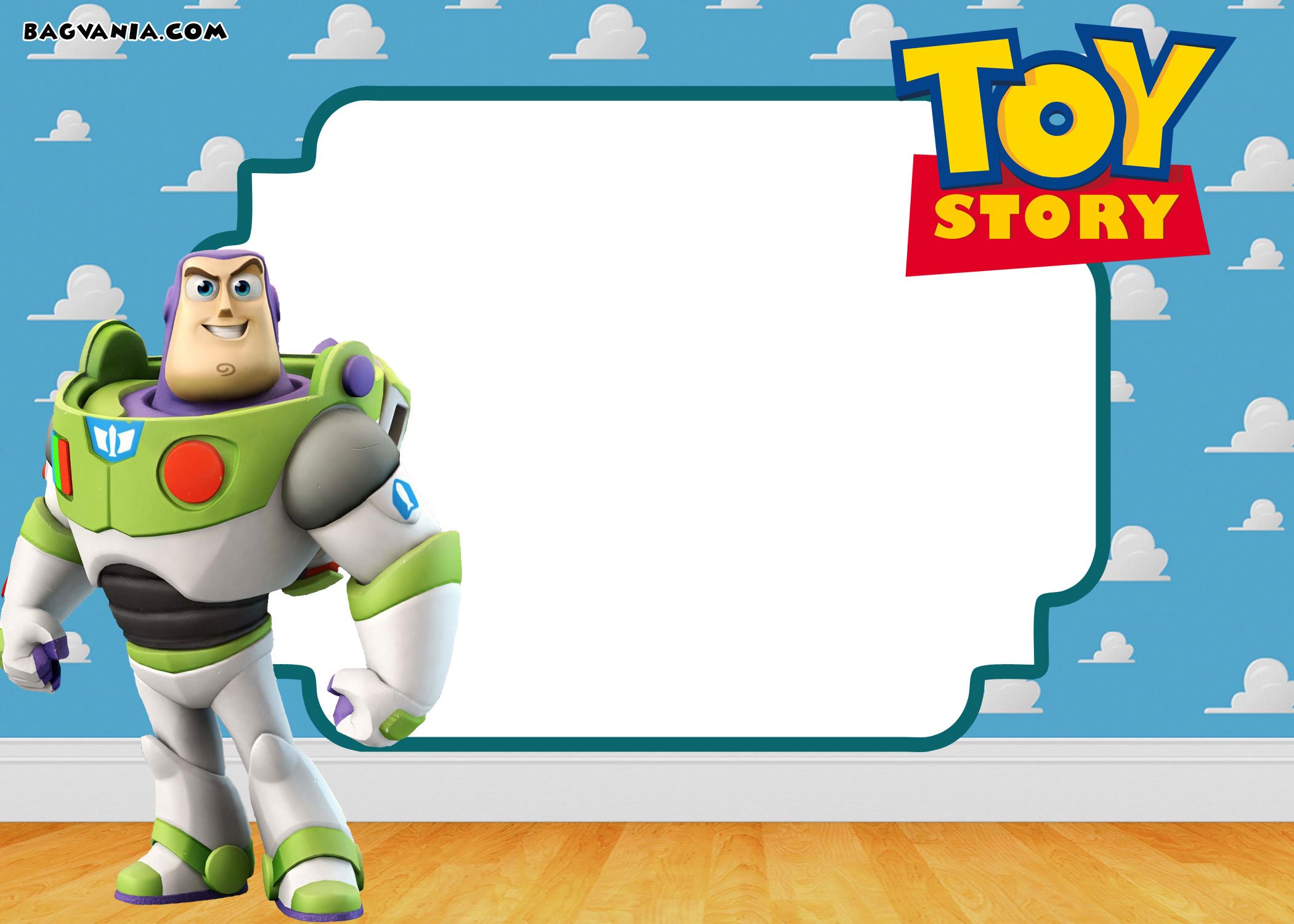 FREE Printable Toy Story Invitation Buzz Lightyear