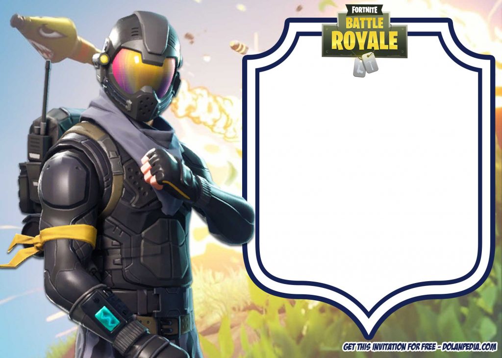 FREE Rogue Fortnite Invitation Template