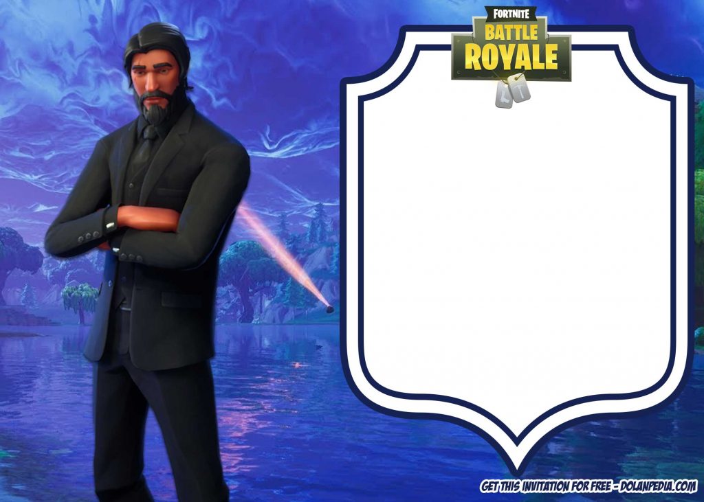 FREE The Reaper Fortnite Invitation Template