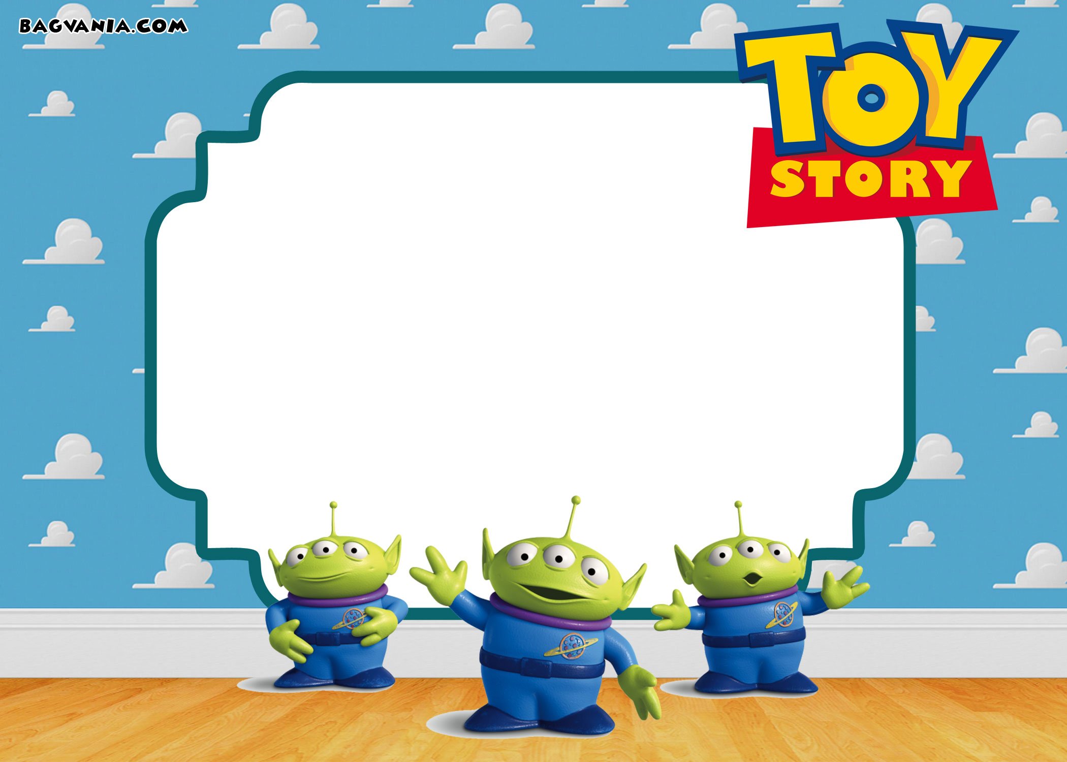 FREE Toy Story Invitation Aliens