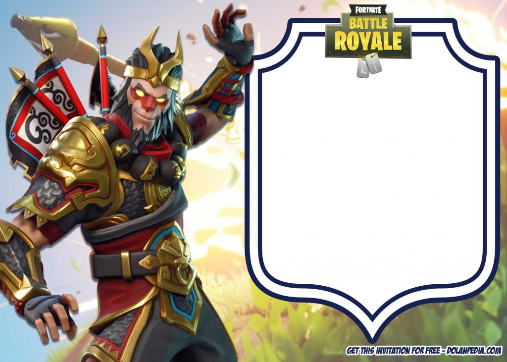 FREE Wukong Fortnite Invitation Template