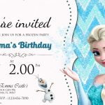 FREE Frozen Birthday Invitation Templates