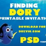 FREE Editable Finding Dory Birthday Invitation – PSD Template