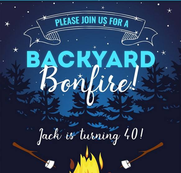 Bonfire Barnyard Invitation Template