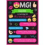 FREE Printable Emoji Chat Invitation Template