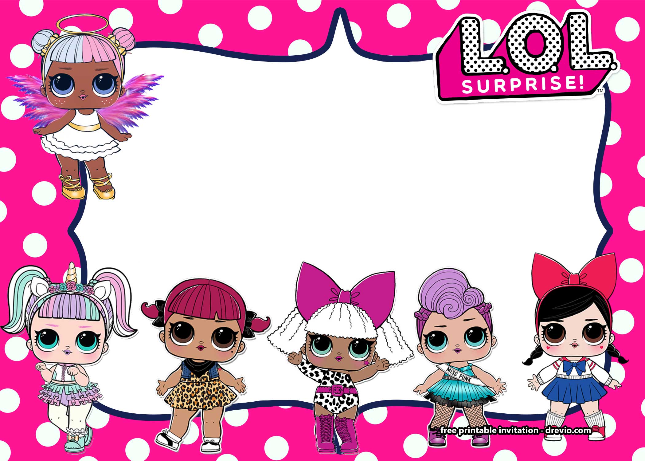 FREE LOL Surprise Invitation Templates – Printable Online