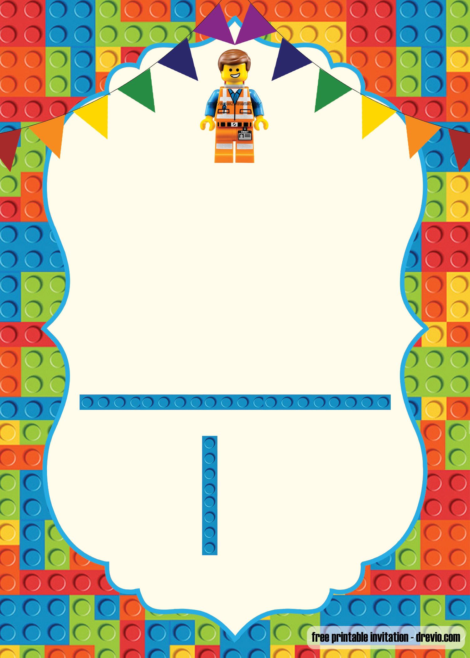 Building Block Invitation template