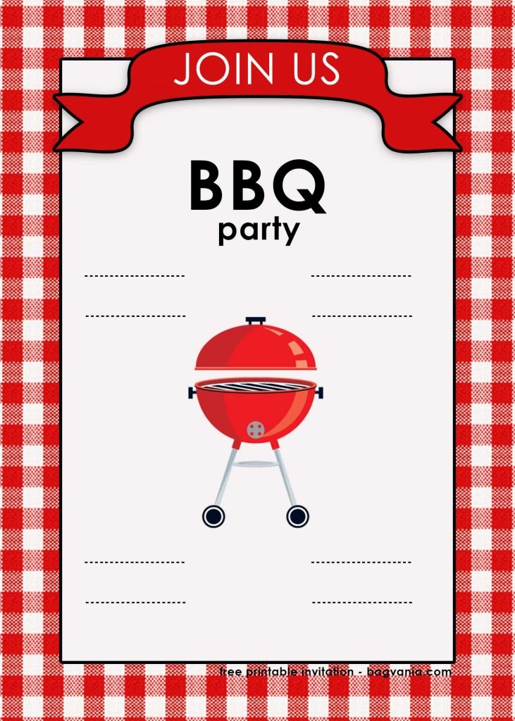 FREE Backyard BBQ Printables Invitation Templates