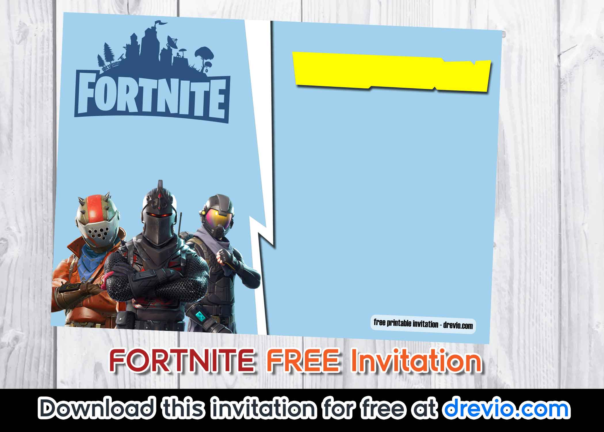 FREE Fortnite Invitation preview