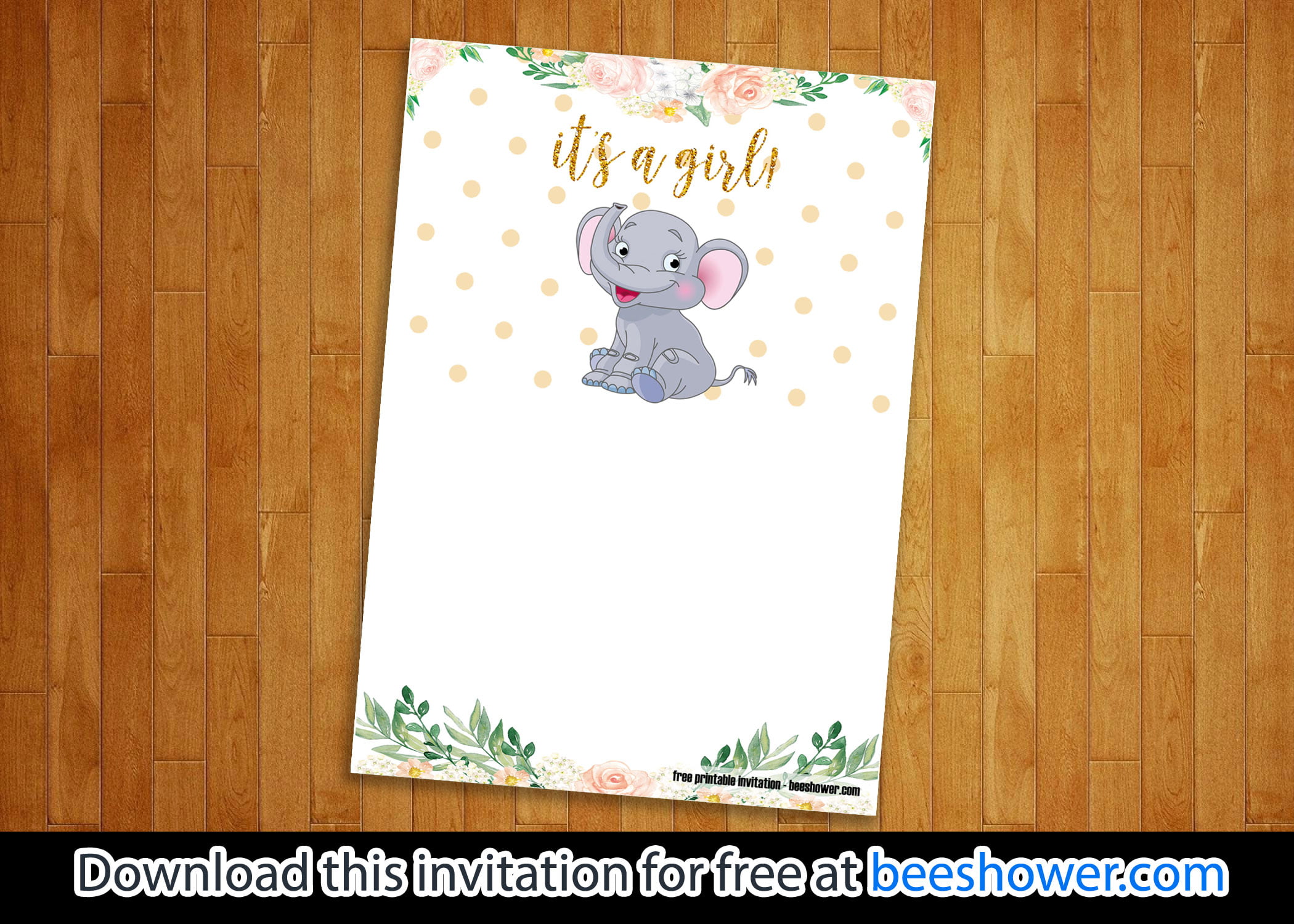 elephant baby shower invitations 6