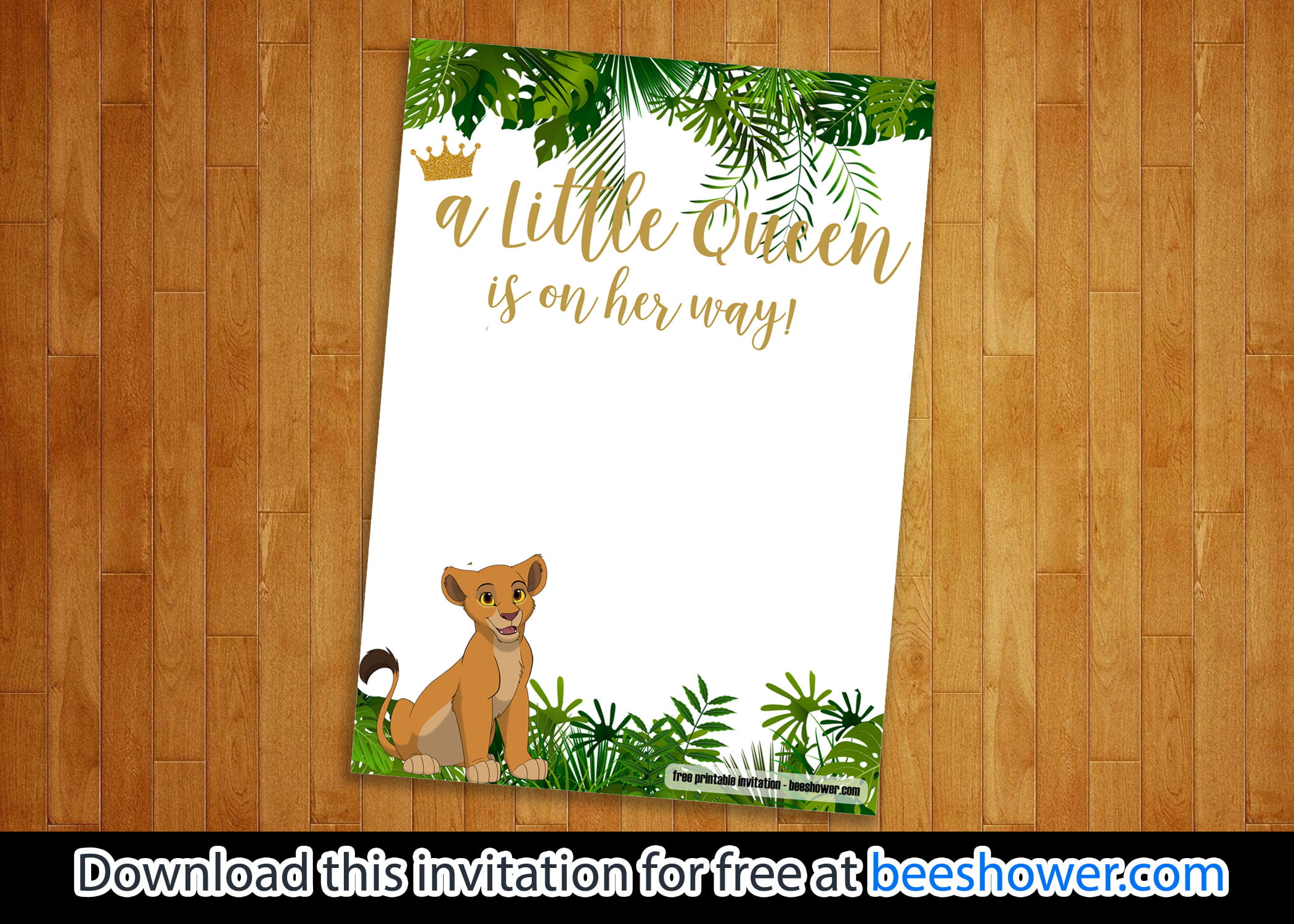 lion king baby shower invitations 6