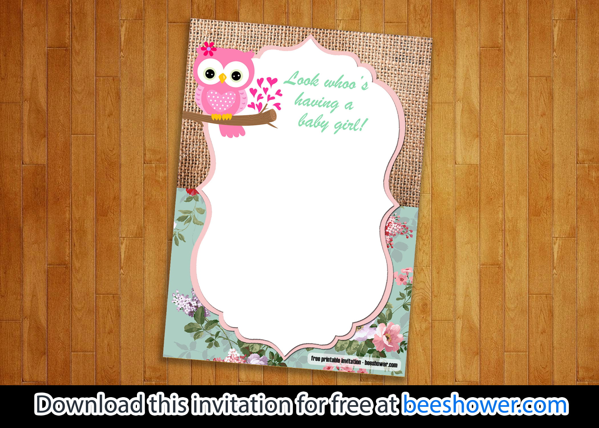 owl baby shower invitations 6
