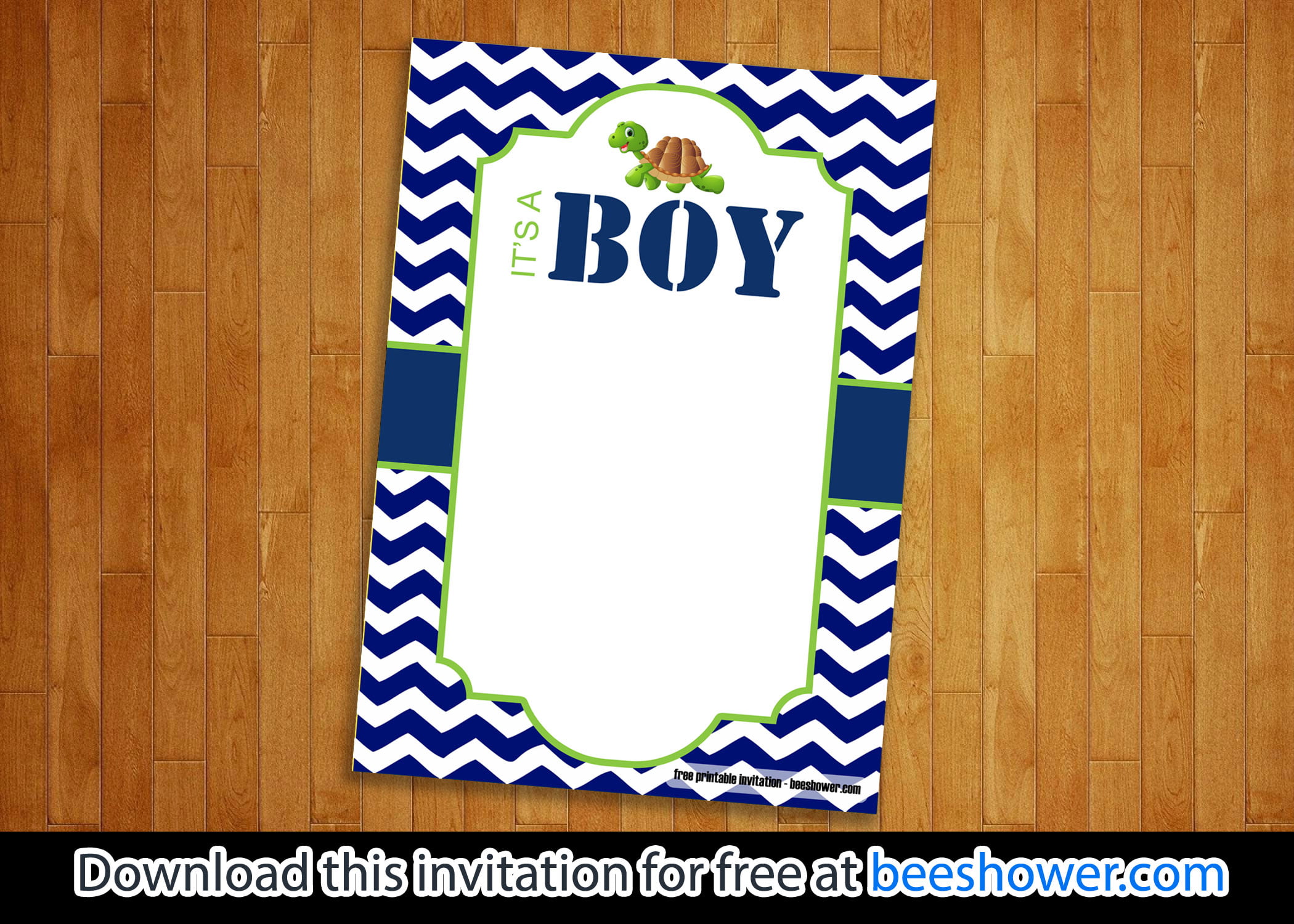 turtle baby shower invitations 6