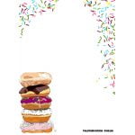 FREE Printable Donuts and Pajamas Invitation Templates
