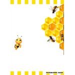 FREE Printable Baby Bee Invitation Templates