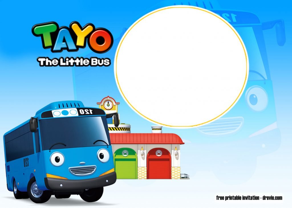 Tayo invitation template 3