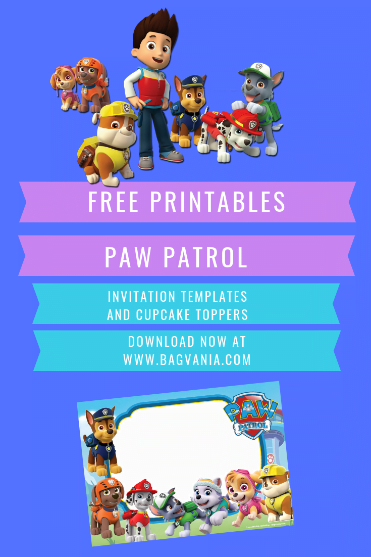Paw Patrol Invitation