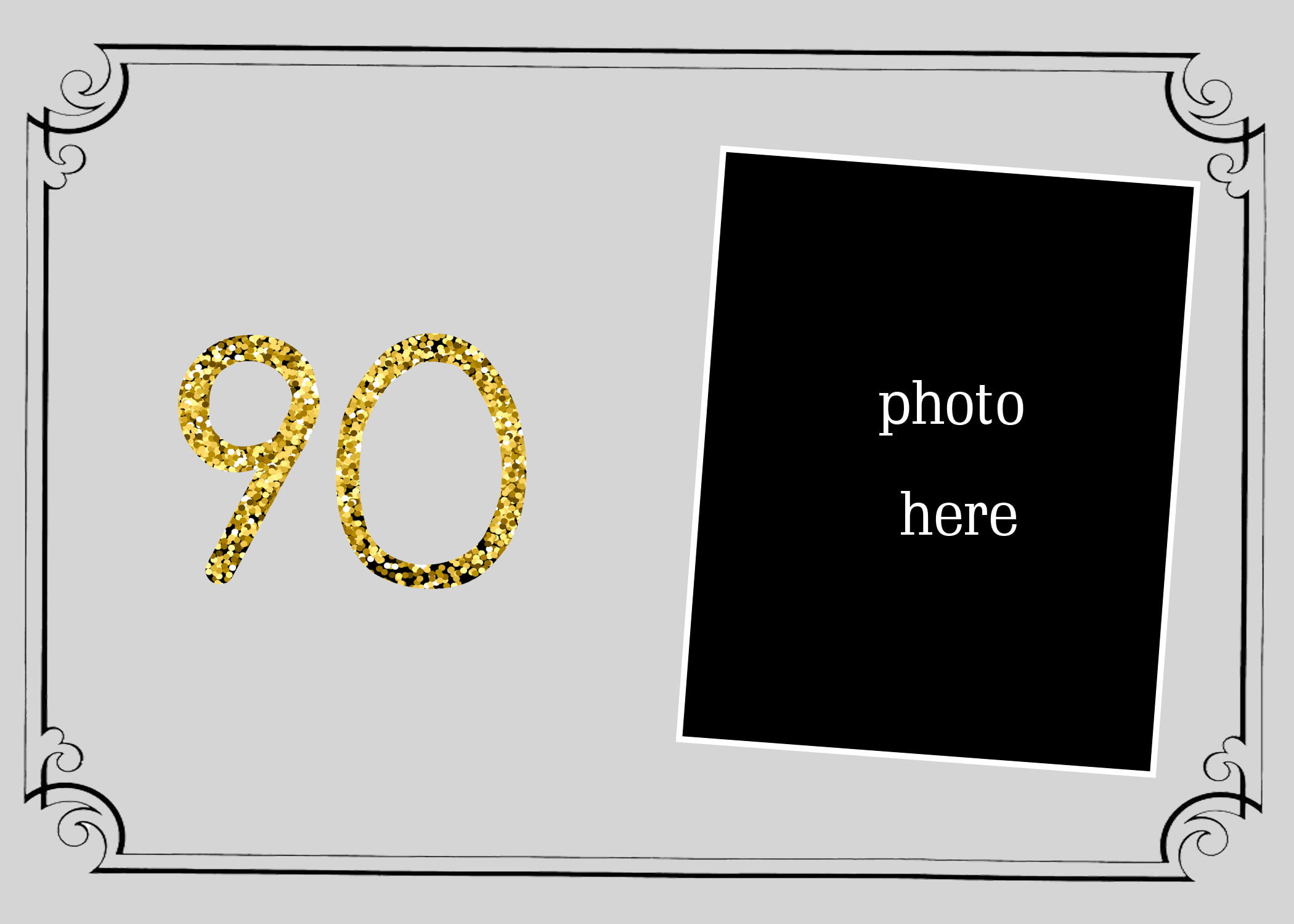 Surprise 90th invitation template dibuatkan 50607080th 1